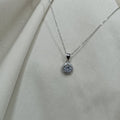 Sterling Silver Cubic Zirconia Pendant and Chain